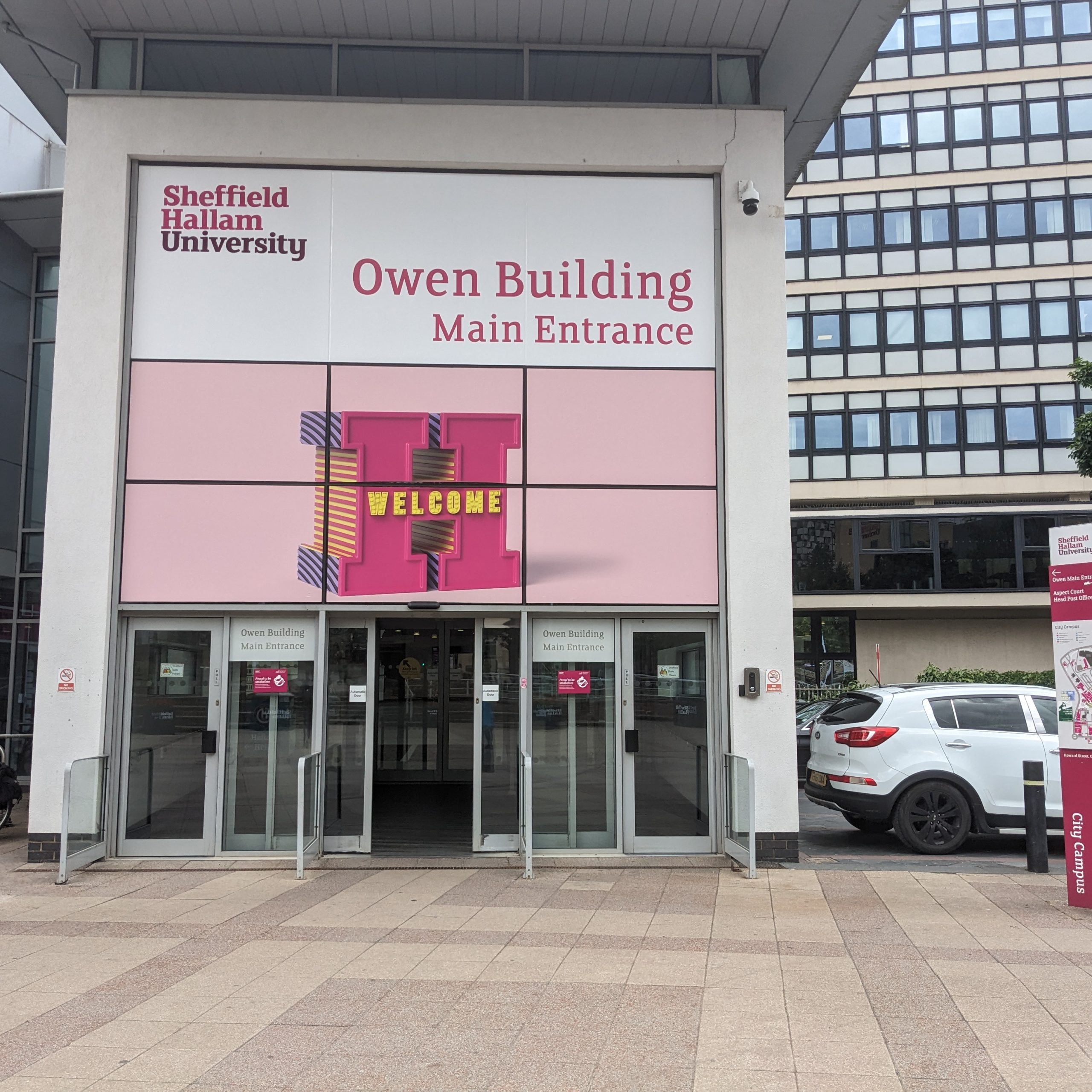 Main Owen Building entrance.